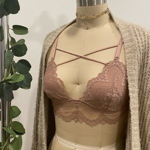Soft Pink Lace Bralette ♡